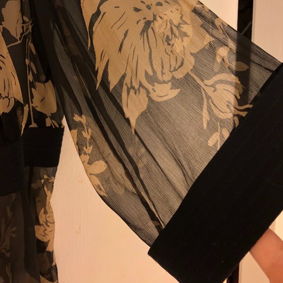 Silk Wrap-around Kimono Style Blouse (Size12) - Picture 7 of 7